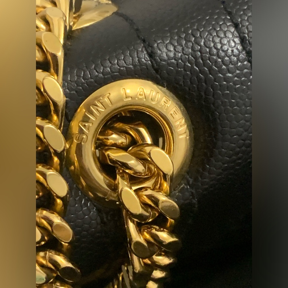 Saint Laurent Large Envelope Calfskin Shoulder Bag - Picture 10 of 16